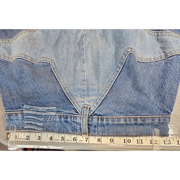 Revice Womens 27‎ Venus Crop Stargazer Star Butt Jeans - Picture 9 of 14